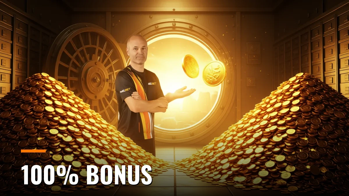 100% bonus on your first deposit